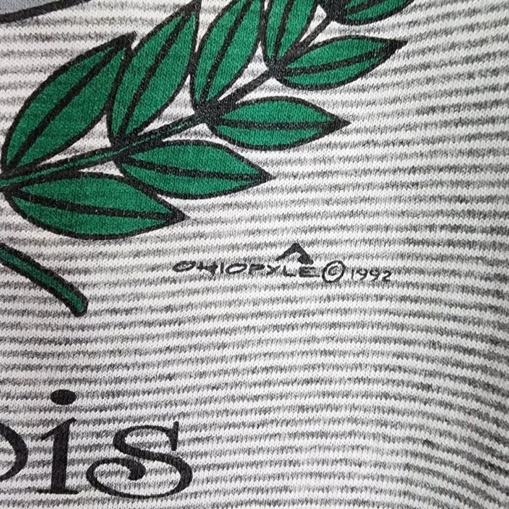 Zion Illinois Vintage USA‎ Made Single Stitch 1992 Shirt Rare Retro Size Large